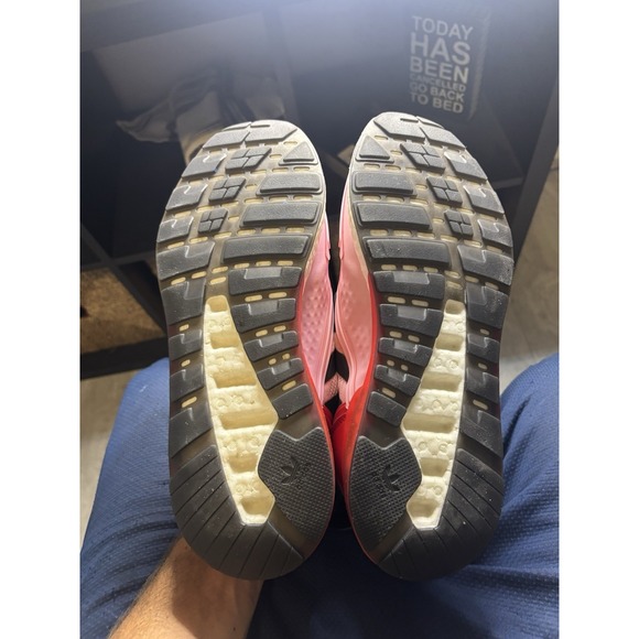 Adidas x Ninja ZX 2K Boost Men's True Pink Core White Black Scarlet Red Size 10 - Picture 10 of 13